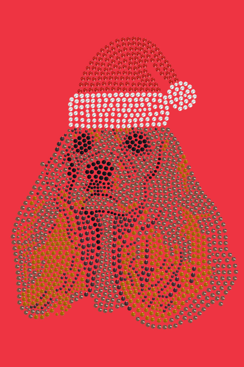 Cocker Spaniel with Santa Hat - Womens T-shirt