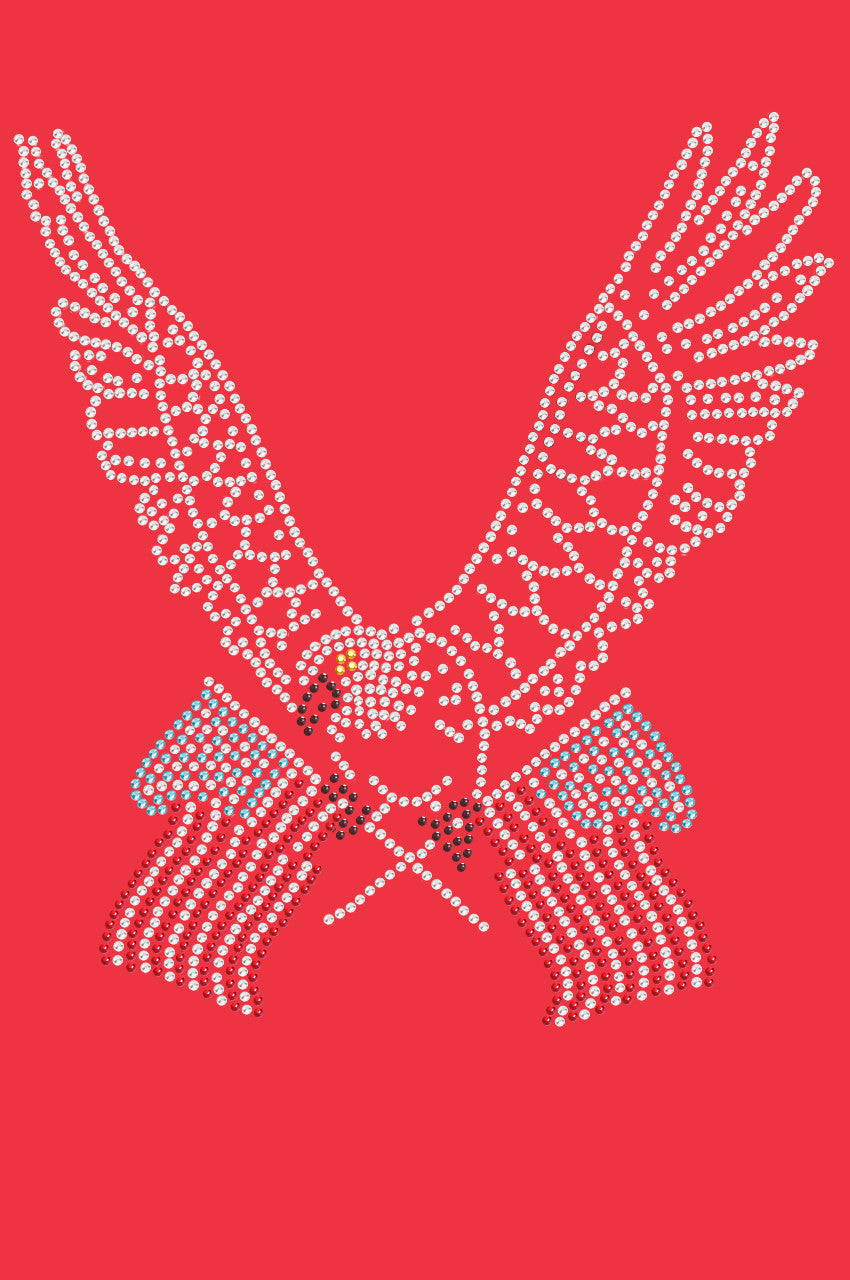 Eagle with Flags - Womens T-shirt