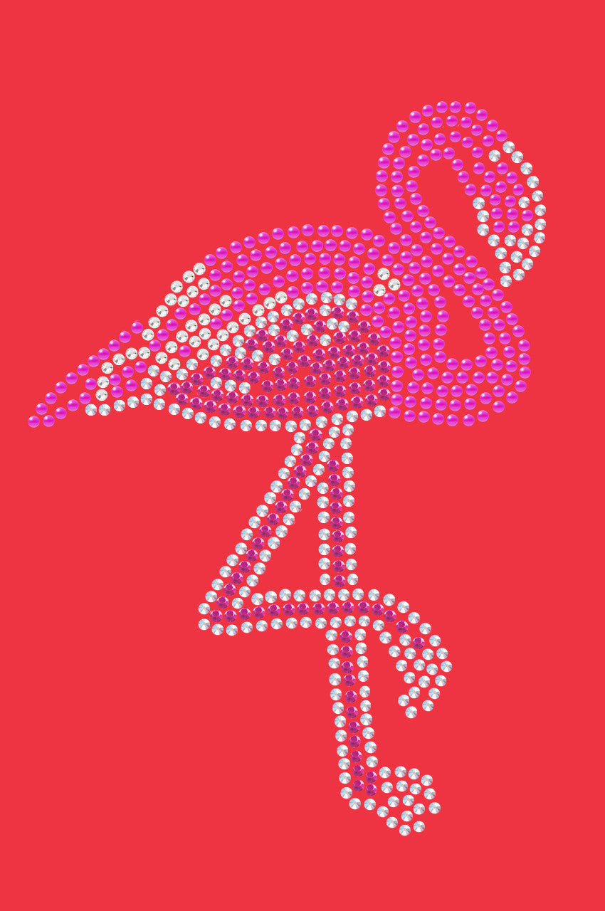 Pink Flamingo (Iridescent - AB) - Womens T-shirt