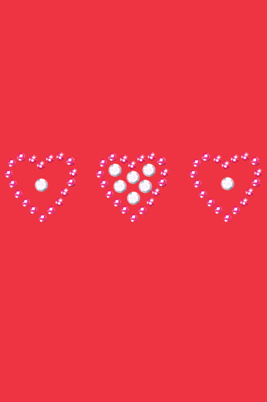 Three Little Hearts - Womens T-shirt