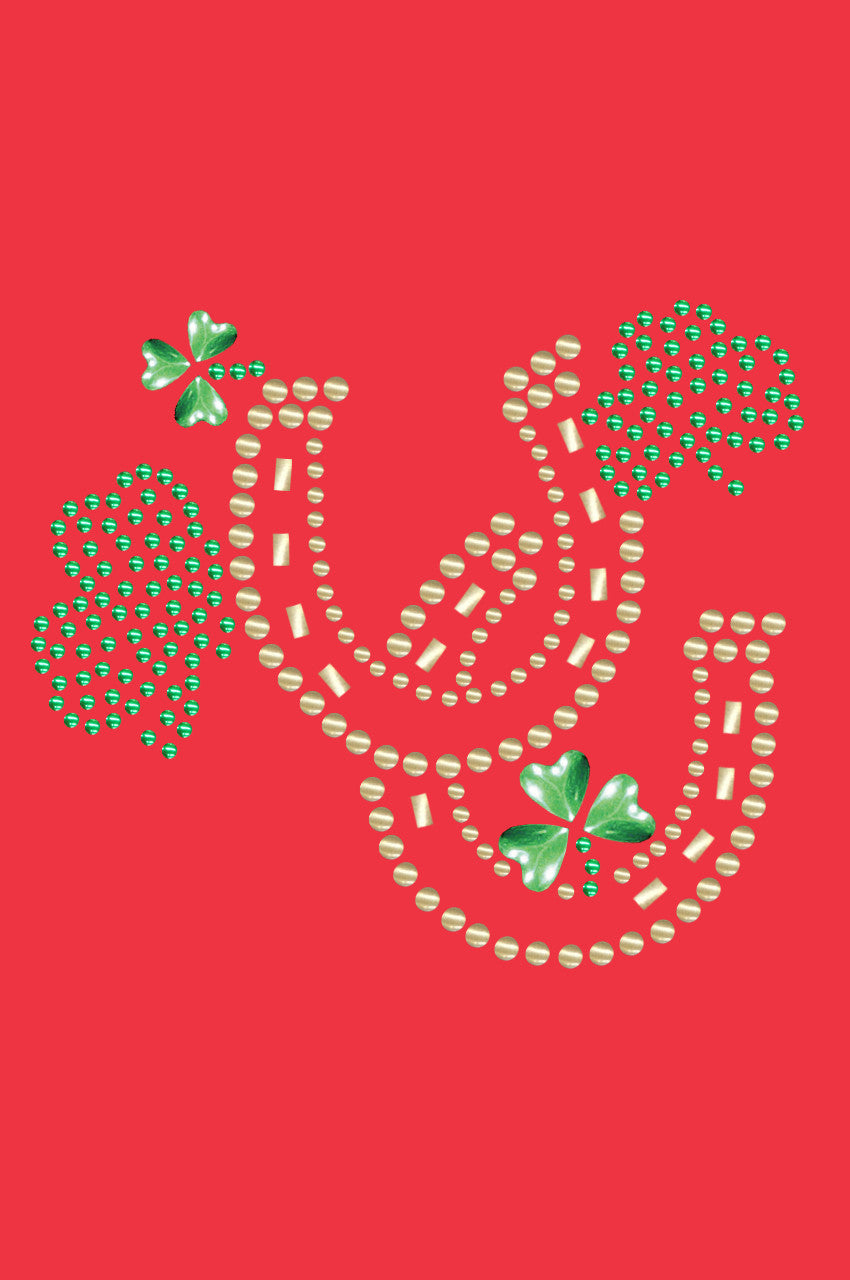 Shamrocks & Horseshoes - Womens T-shirt