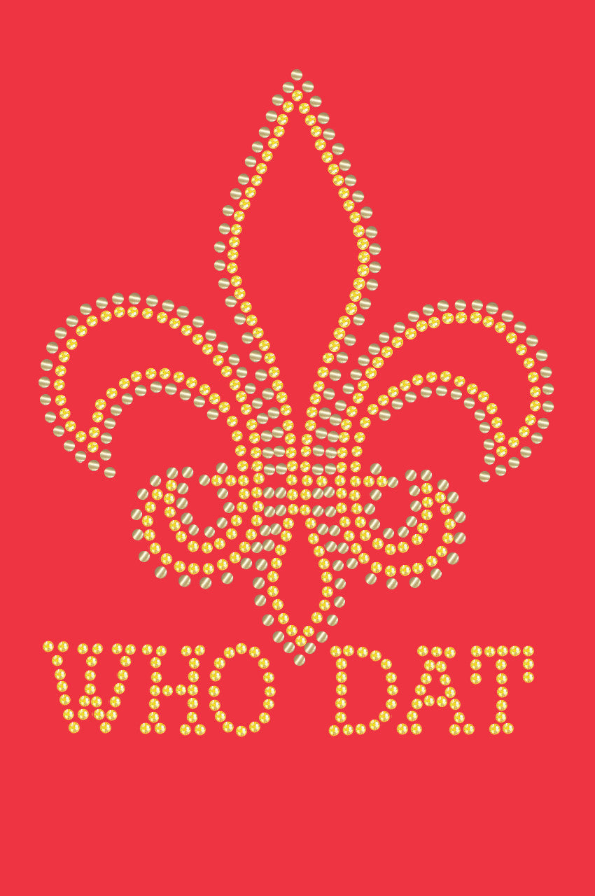 Fleur de Lis with Who Dat - Bandanna
