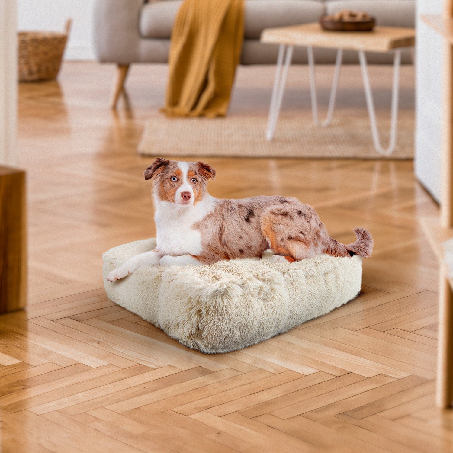 Bessie and Barnie other; fabric Dog Bed - multicolor-3; gray; brown - HT Animal Supply