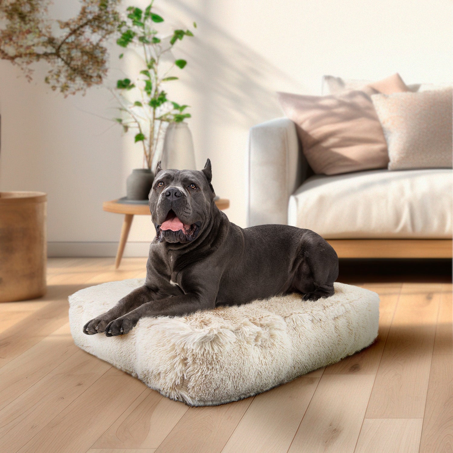 Bessie and Barnie other; fabric Dog Bed - multicolor-3; gray; brown - HT Animal Supply