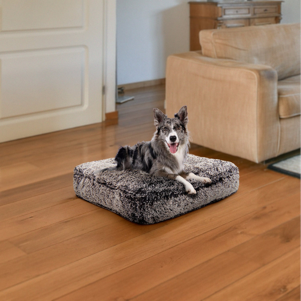 Bessie and Barnie other; fabric Dog Bed - multicolor-3; gray; brown - HT Animal Supply