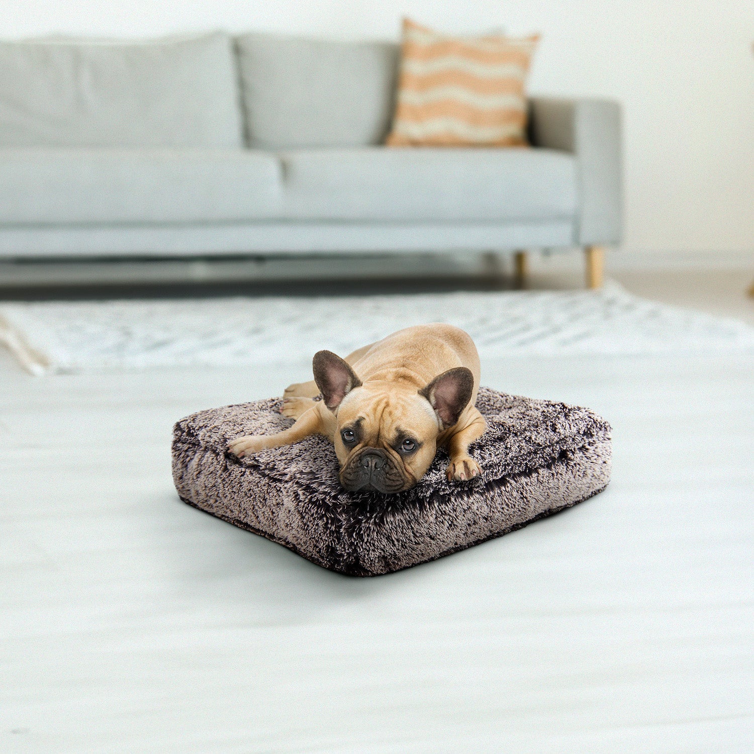 Bessie and Barnie other; fabric Dog Bed - multicolor-3; gray; brown - HT Animal Supply