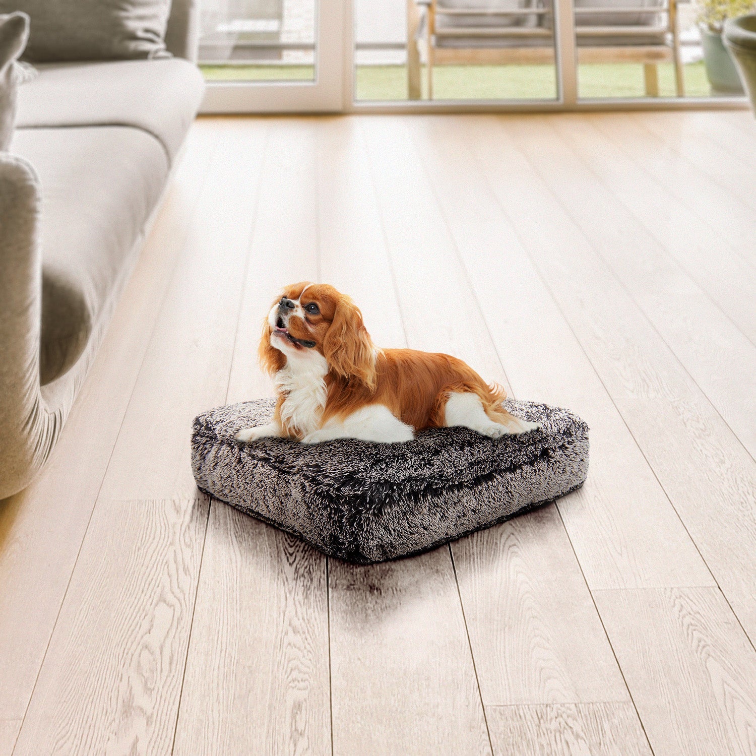 Bessie and Barnie other; fabric Dog Bed - multicolor-3; gray; brown - HT Animal Supply