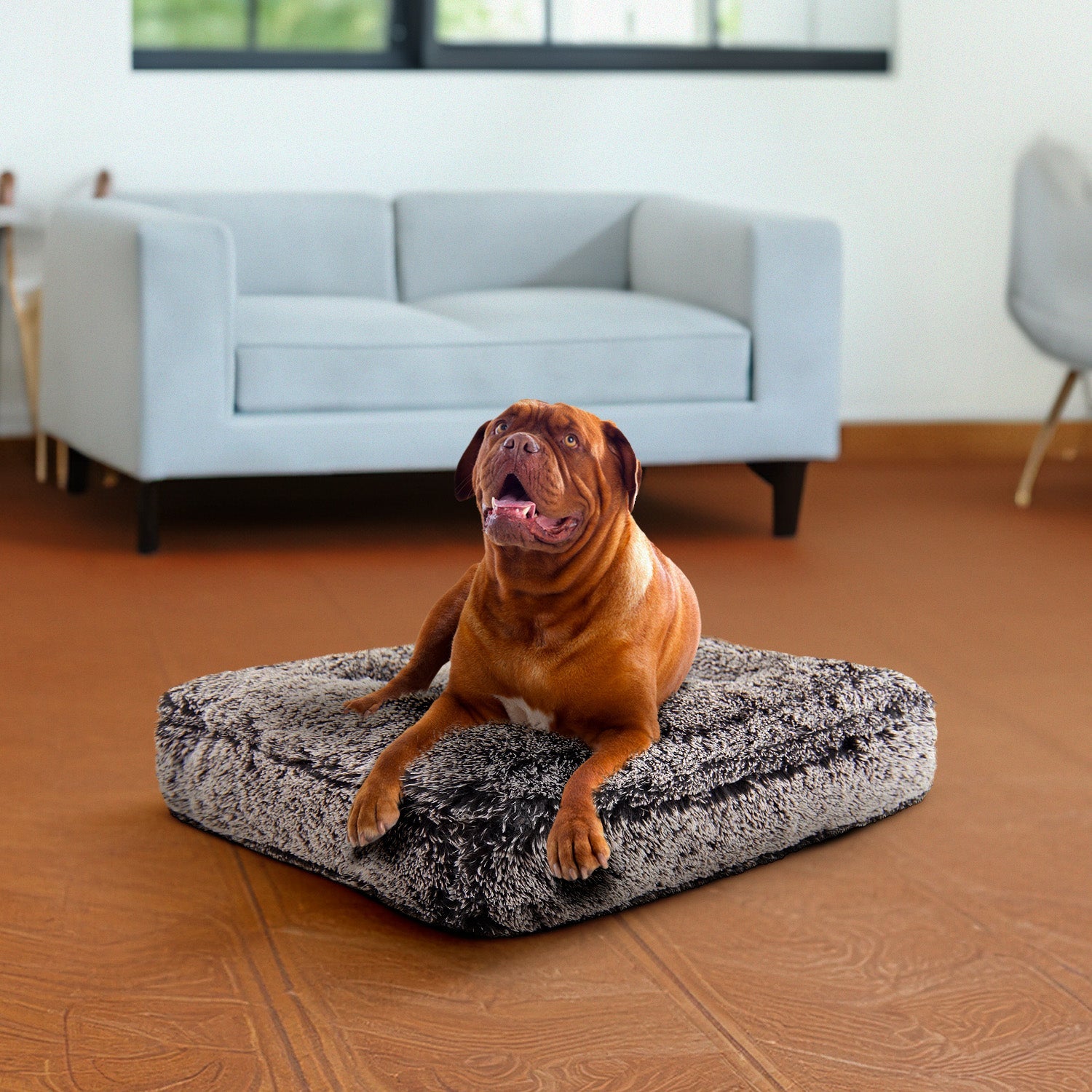 Bessie and Barnie other; fabric Dog Bed - multicolor-3; gray; brown - HT Animal Supply
