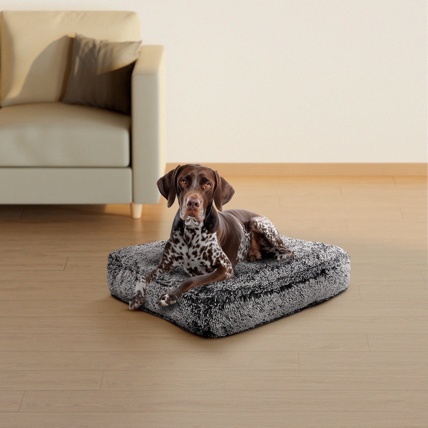 Bessie and Barnie other; fabric Dog Bed - multicolor-3; gray; brown - HT Animal Supply