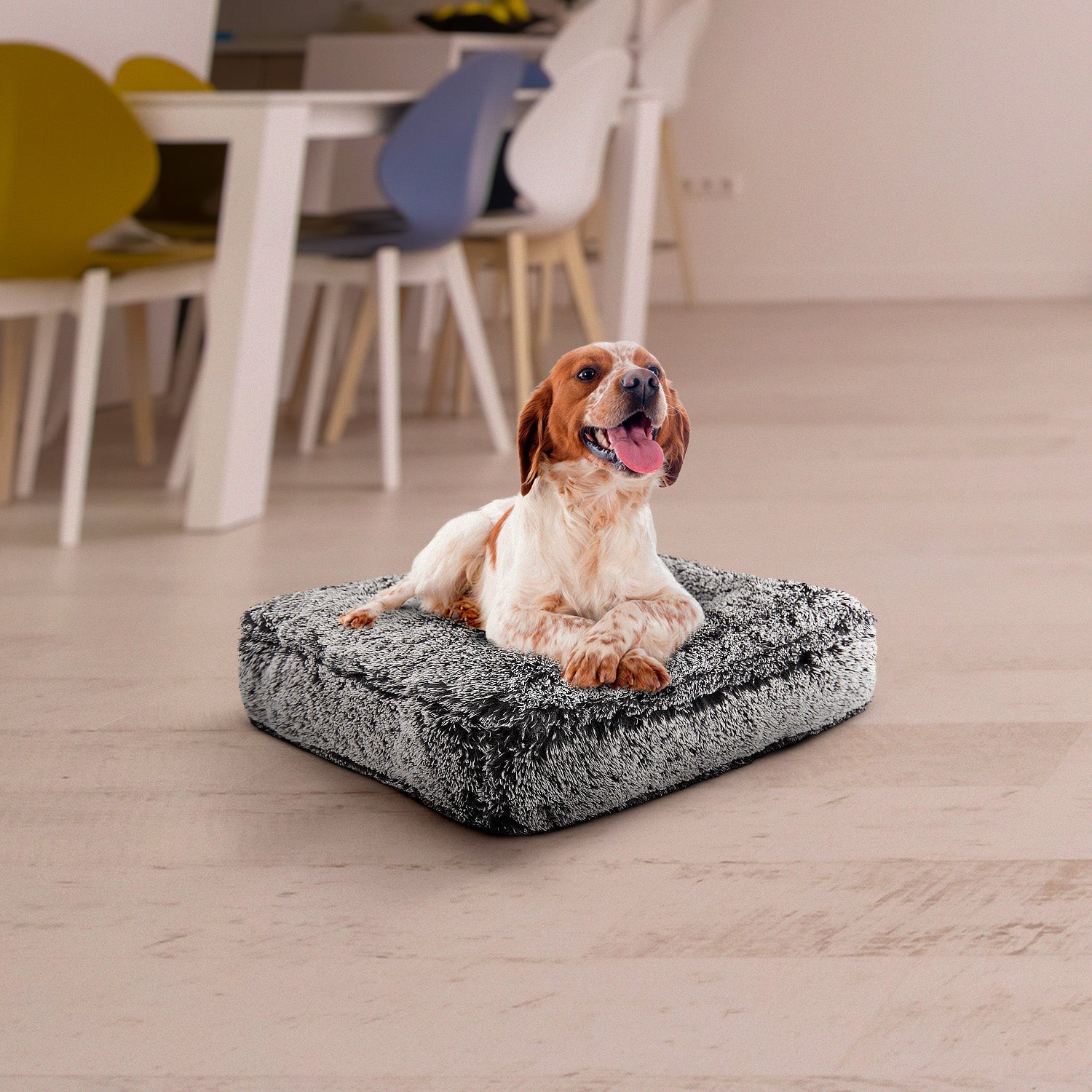 Bessie and Barnie other; fabric Dog Bed - multicolor-3; gray; brown - HT Animal Supply