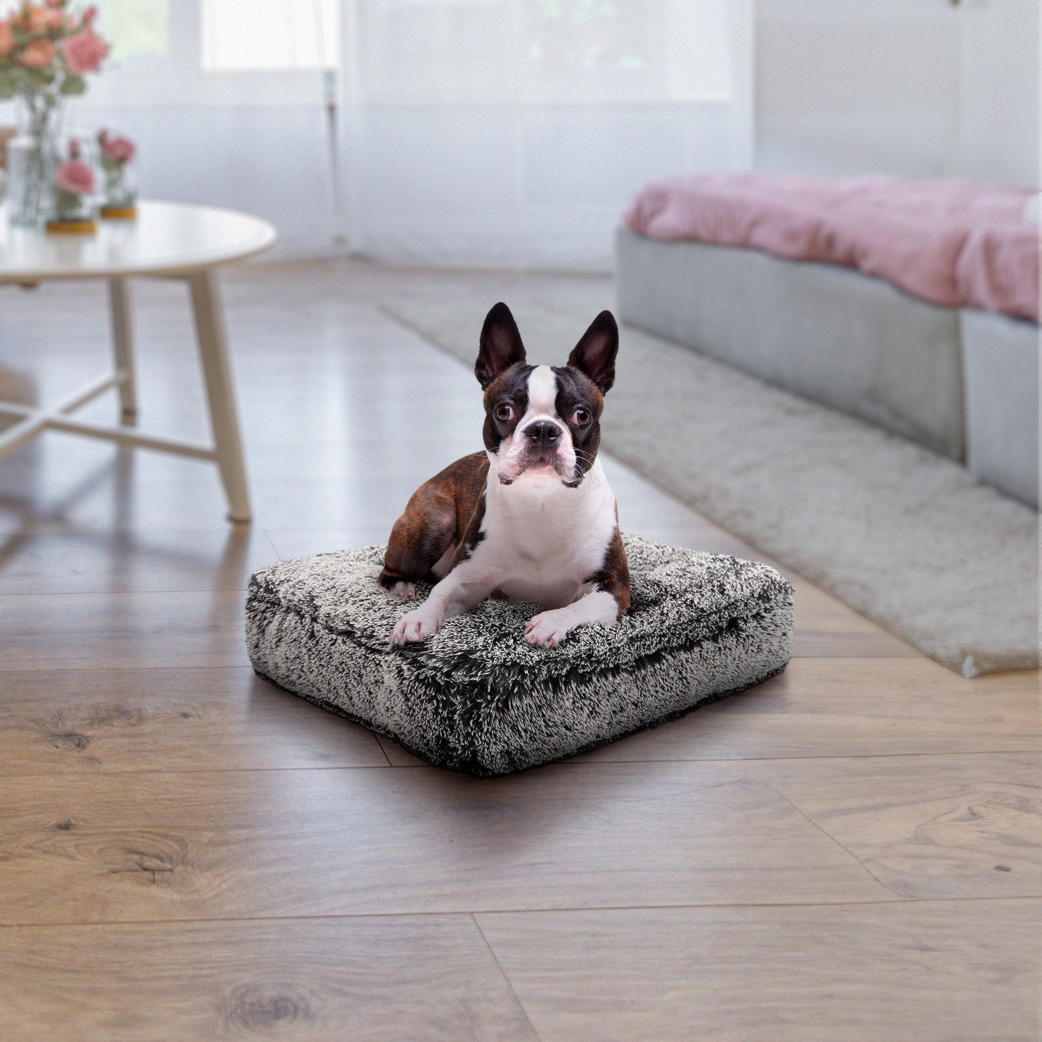 Bessie and Barnie other; fabric Dog Bed - multicolor-3; gray; brown - HT Animal Supply