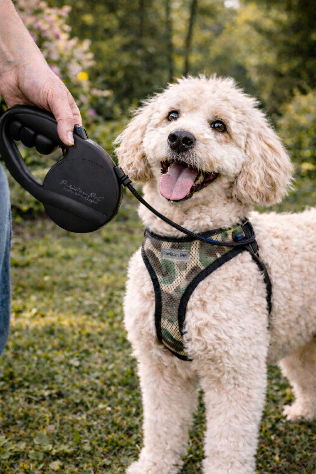 Parisian Pet Retractable Leash M-Black