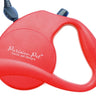 Parisian Pet Retractable Leash M for Dogs & Cats – Ergonomic Handle Leash for Dogs Up to 44 lbs, Red