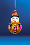 Rosie Noelle Snowman Glass Ornament