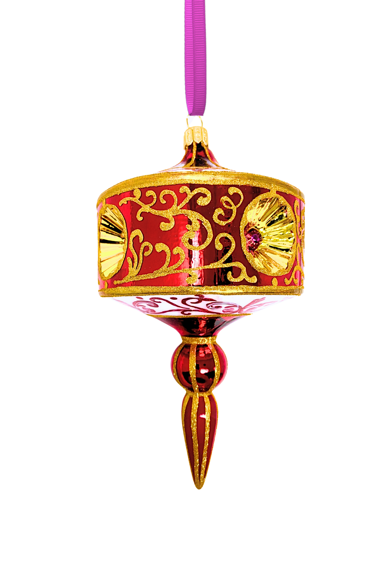 Rosso Reale Polish Glass Ornament