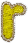 Multicolor R - Patch