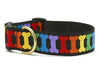 Up Country Rainbones Extra Wide 1.5" Cast Brass Dog Collar