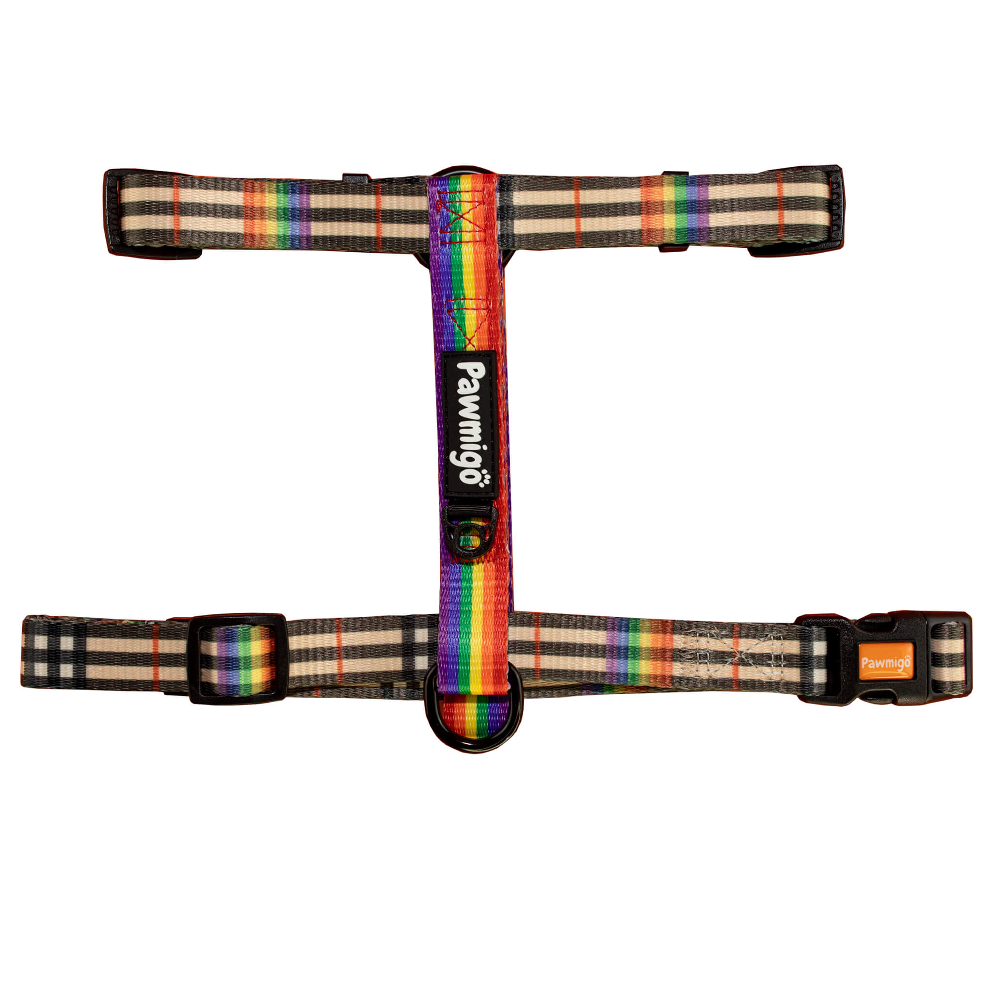 Rainbow Plaid Free-Fit Harness