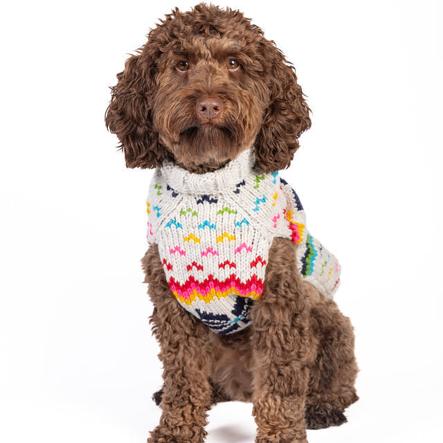 Chilly Dog Rainbow Snowflake Wool Dog Sweater