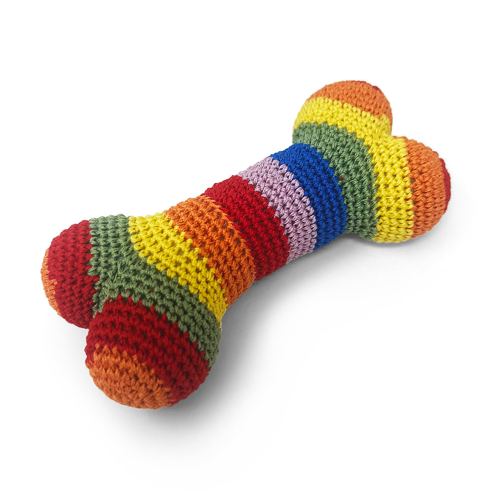 Rainbow Bone Crochet Toy