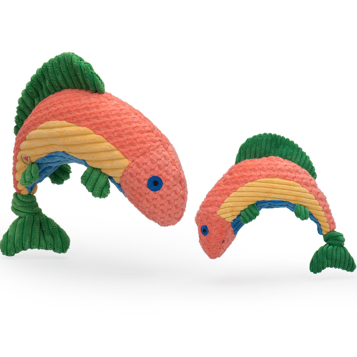 Rauccous Rainbow Trout Knottie Plush Dog Toy