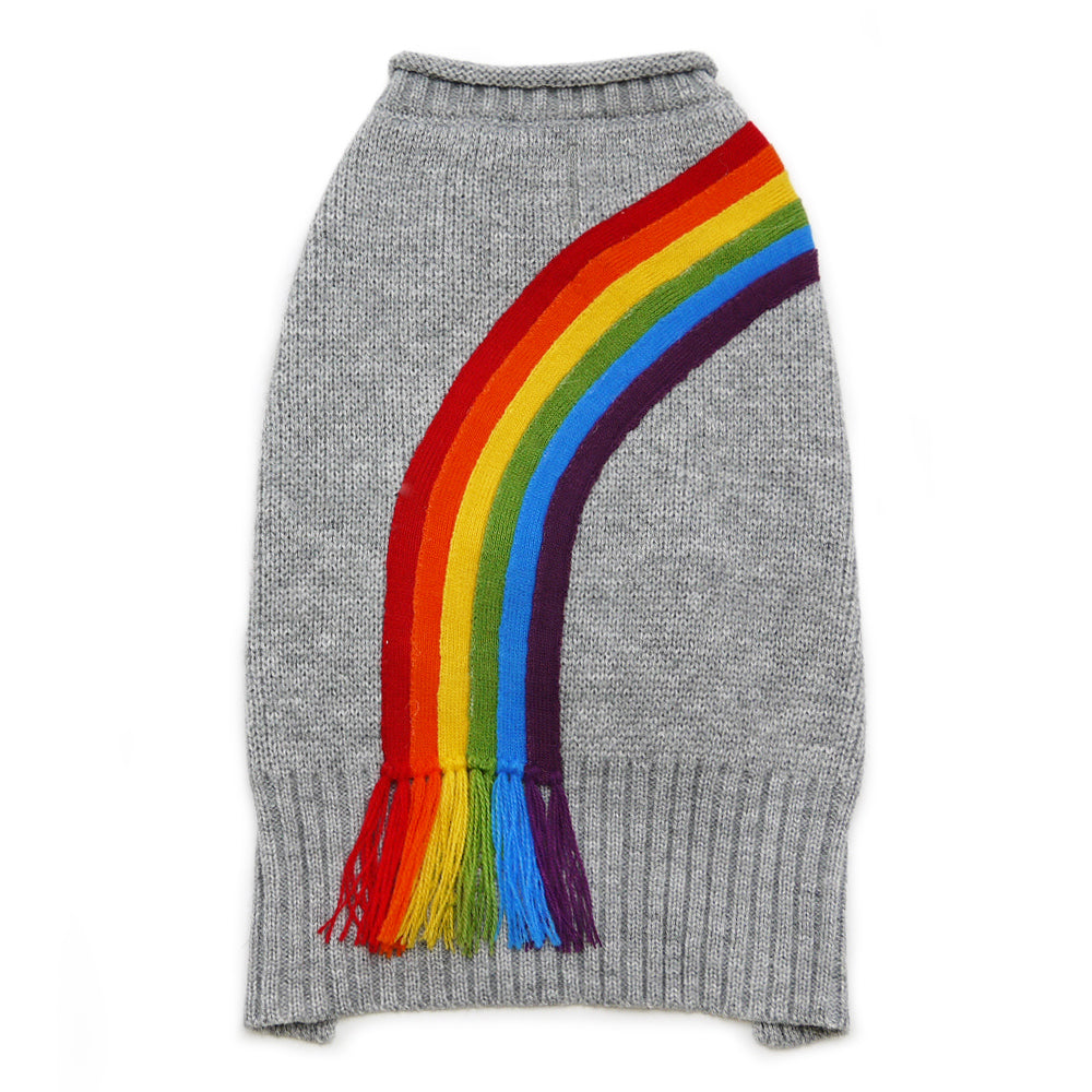 DOGO Rainbow Turtleneck Dog Sweater