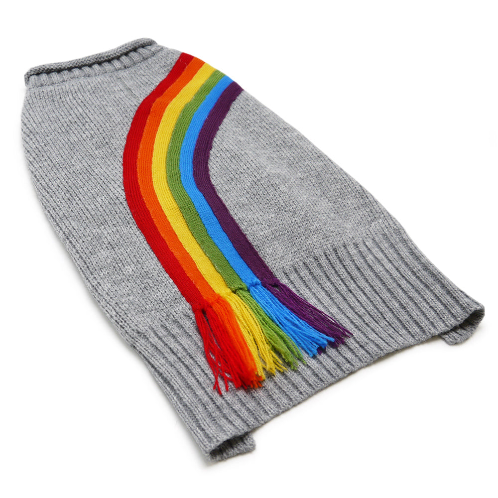 DOGO Rainbow Turtleneck Dog Sweater