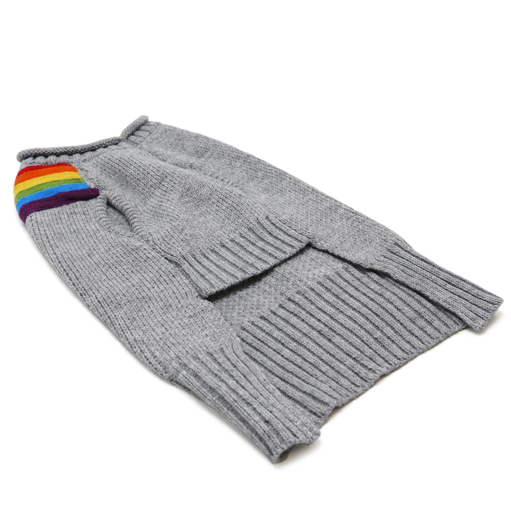 DOGO Rainbow Turtleneck Dog Sweater