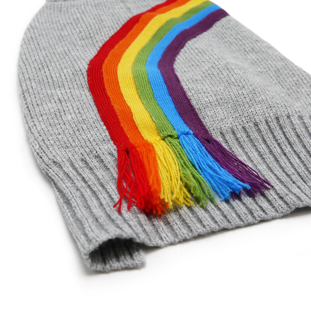 DOGO Rainbow Turtleneck Dog Sweater