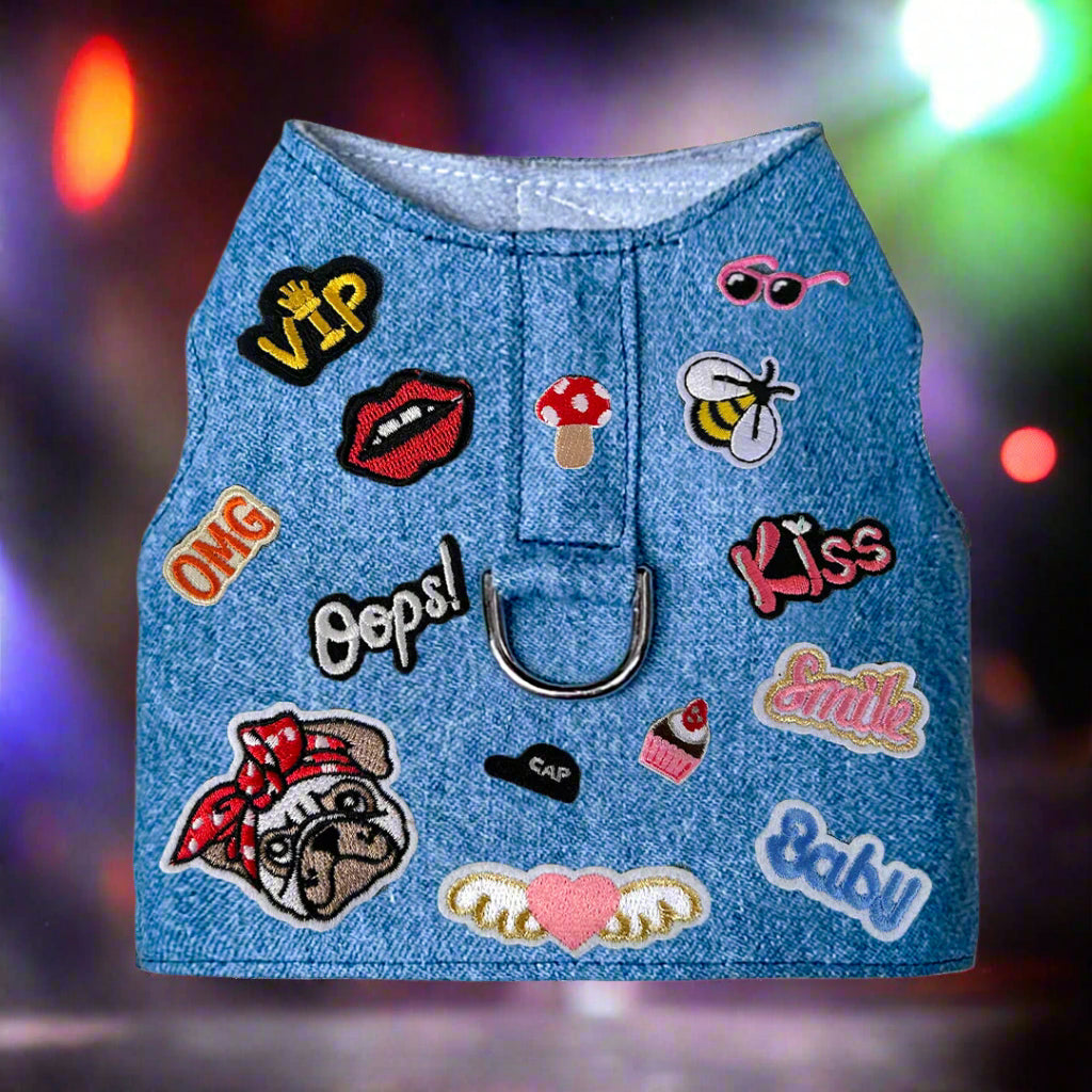 Hello Doggie Rebel Faux Fur Dog Harness