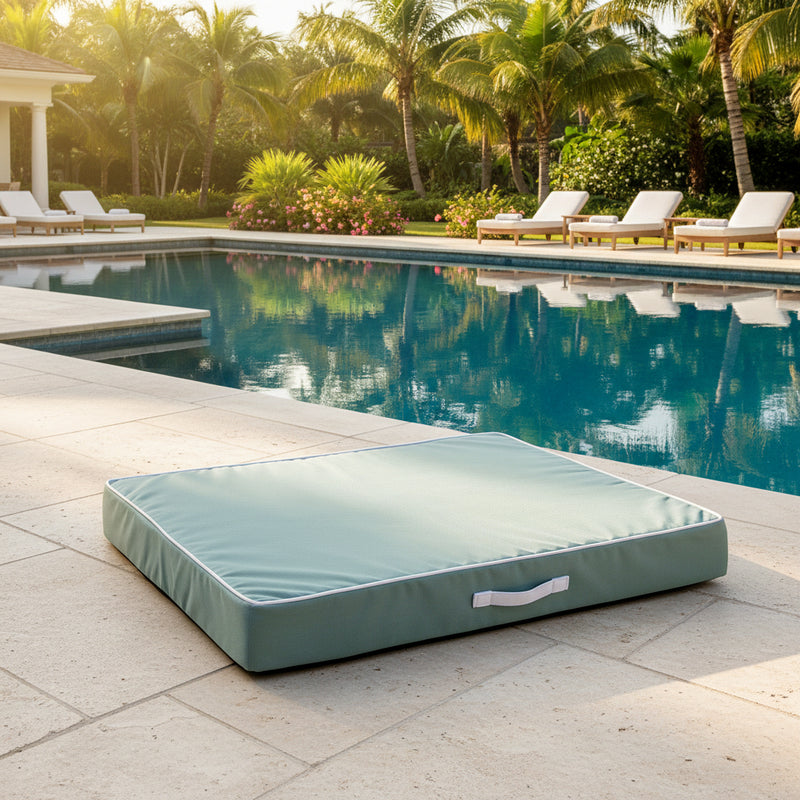 Bowsers Rectangular Patio Cushion Seafoam
