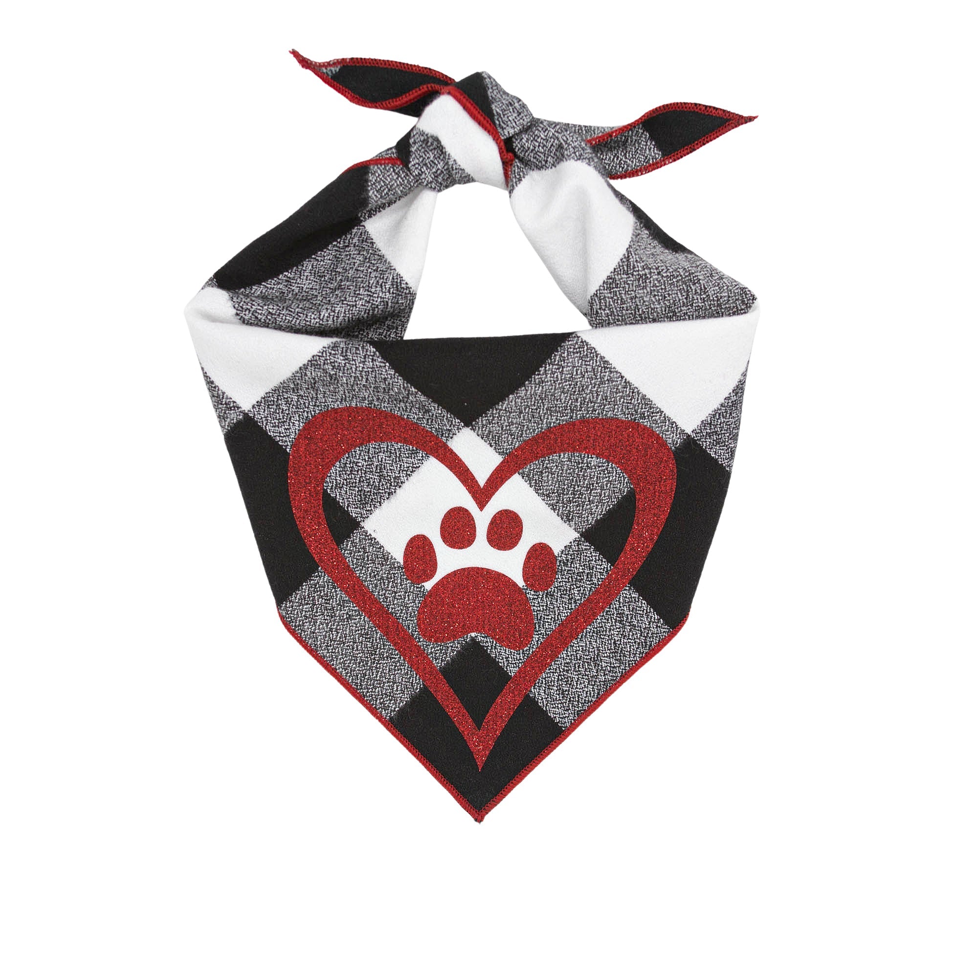 Red Heart Valentine Dog Bandana