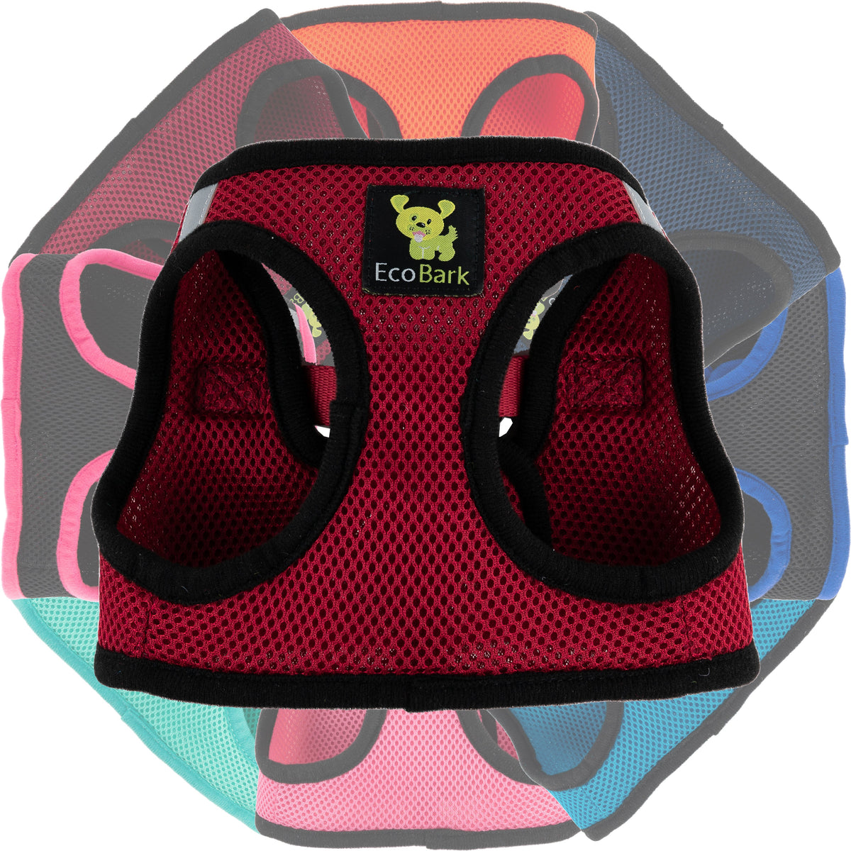 EcoBark – Burgundy Reflective Step-In Dog Harness
