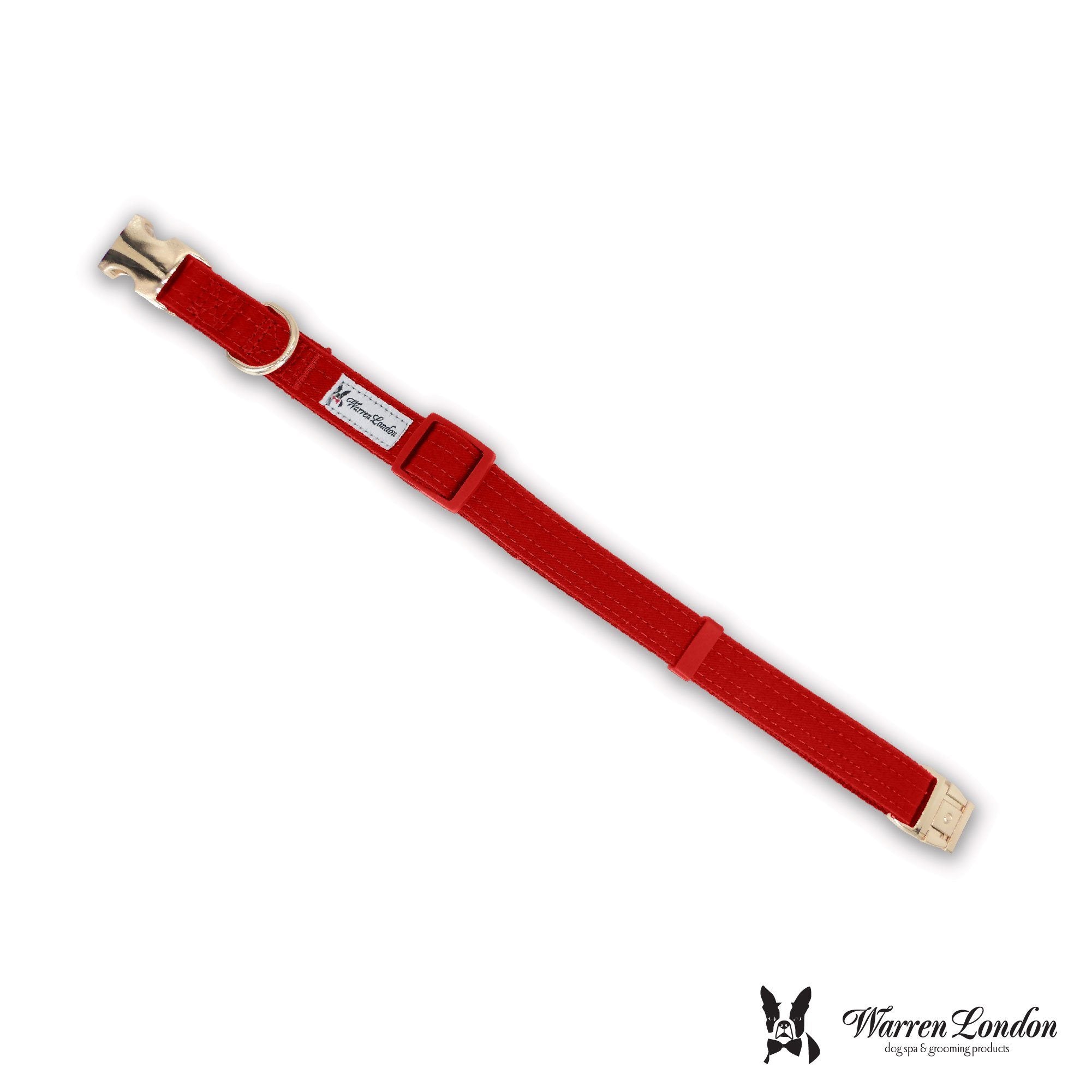 Fabric Dog Collar - Red