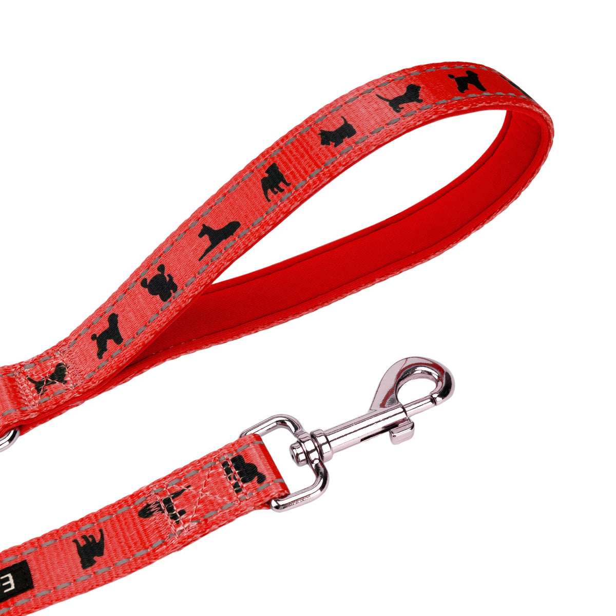 EcoBark – Cherry Red Comfort Grip Padded Dog Leash