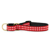 Up Country Red Gingham Cast Brass Martingale Collar
