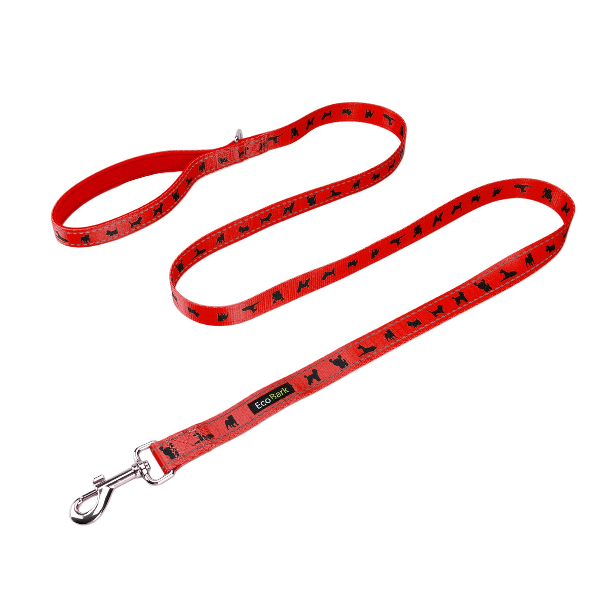 EcoBark – Cherry Red Comfort Grip Padded Dog Leash