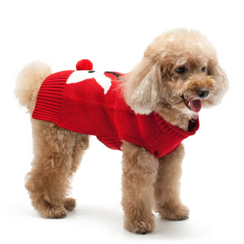DOGO Red Nose Reindeer Dog Sweater
