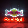 Red Bull Logo Real Glass Neon Sign