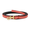 Up Country Red Gingham Small Breed Dog Leash Made in USA