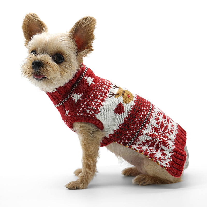 DOGO Reindeer Fair Isle Dog Sweater
