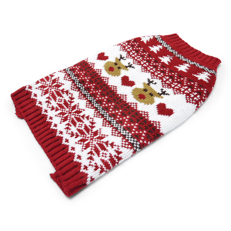 DOGO Reindeer Fair Isle Dog Sweater