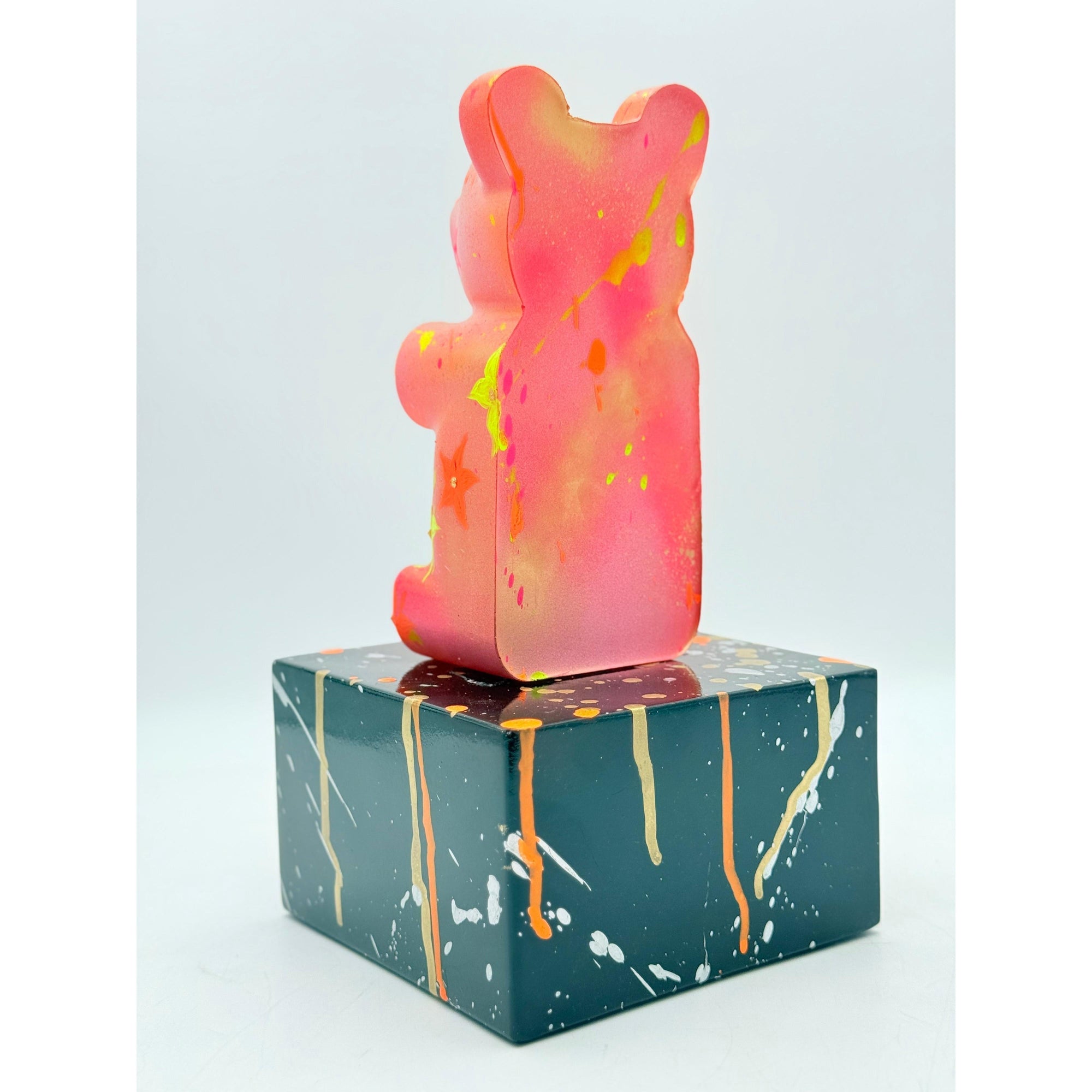 And Iconic Candy-Style Bear Sculpture Floral Relief Design
