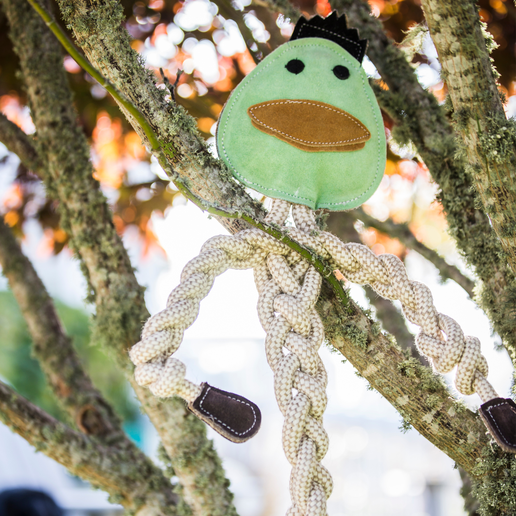 Dilly Duck Natural Rope Knottie Dog Toy, Large (9mm diameter)