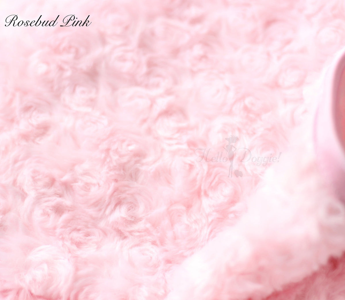 Hello Doggie Rosebud Ultra-Plush Satin Pink Dog Blanket