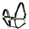 ExionPro Clincher Leather Halter - Brass Hardware