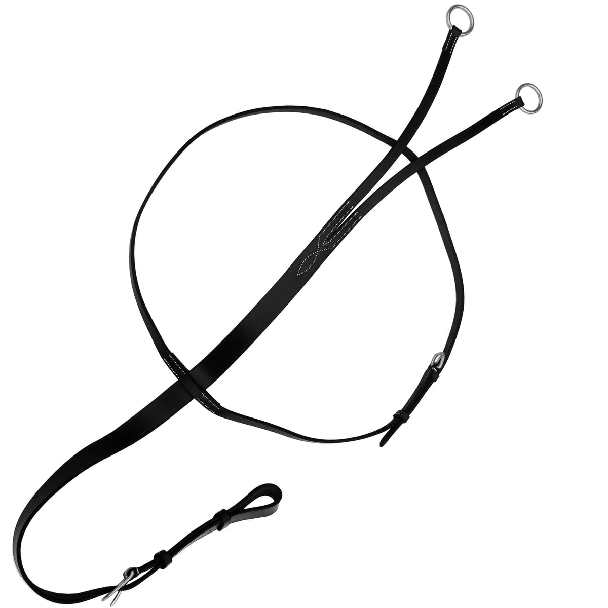 ExionPro Flat Leather Running Martingale - HT Animal Supply