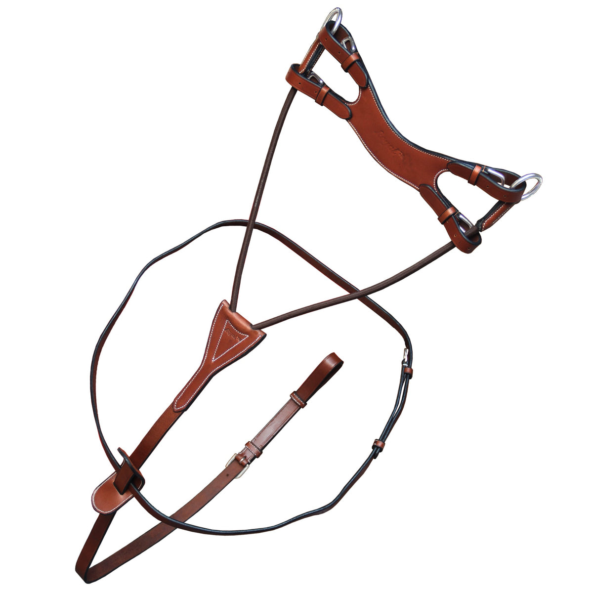 ExionPro Running Martingale with Round Elastic Fork - HT Animal Supply