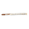 Prairie Paws Studded Hairon Dog Collar in Brown & White