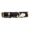 Monterey Hair-on Hide Dog Collar